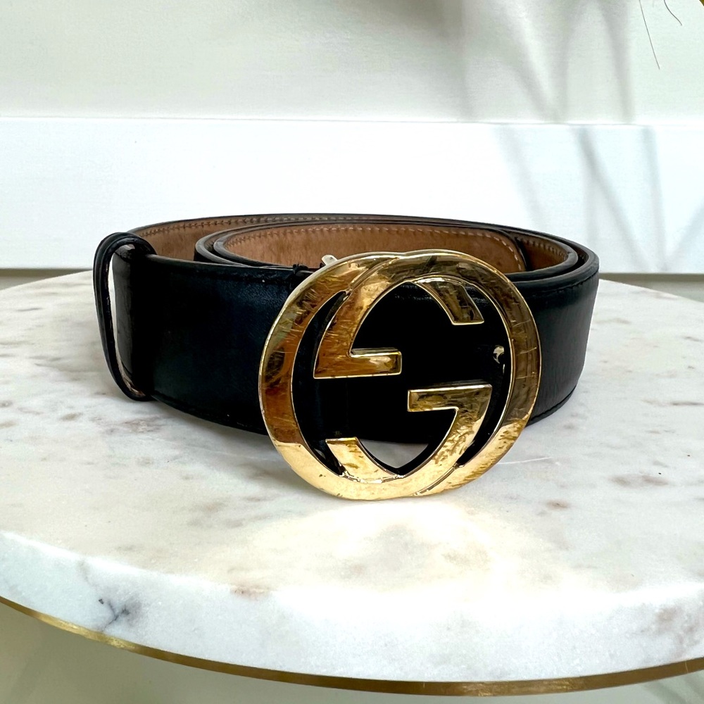 Authentic Gucci leather belt